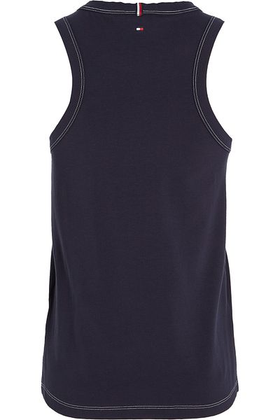 Tommy Hilfiger Women Blue Contrast Stitch Tops