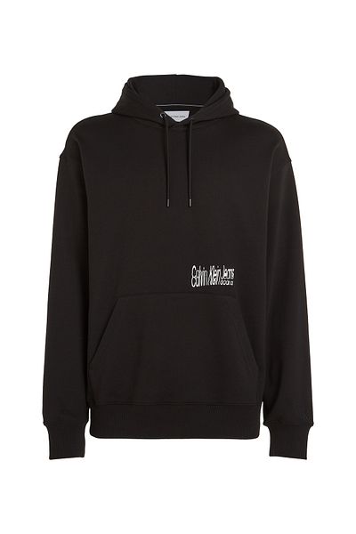 Calvin Klein Men Black Floral Graphic Hoodie