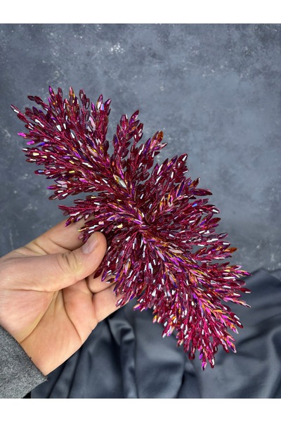 ESPEREST تاج حناء الزفاف الأنيق المطرز بالخرز اللامع من إيفا