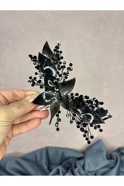 Hayalperest boncuk Özün Detailed Scalloped Bridal Hairpin
