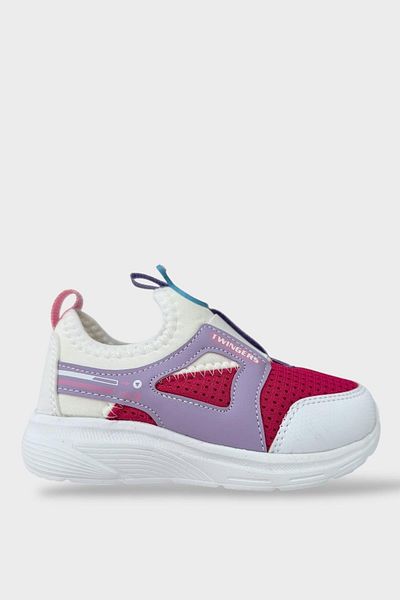 Liger Children's Airfile Light Sole Nursery Home School Sports Shoes White - Fuchia