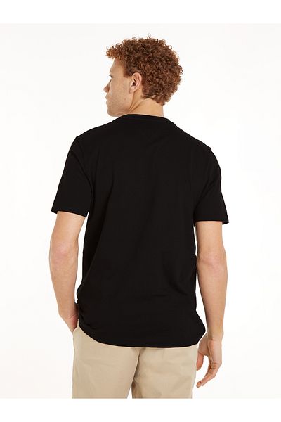 Tommy Hilfiger Men Black Arch Pocket T-Shirt