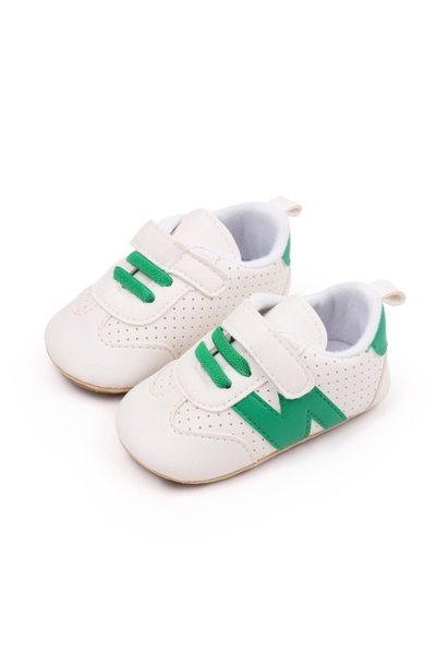 Superbaby Baby sneakers for the first steps, with hedgehogs and elastic laces...