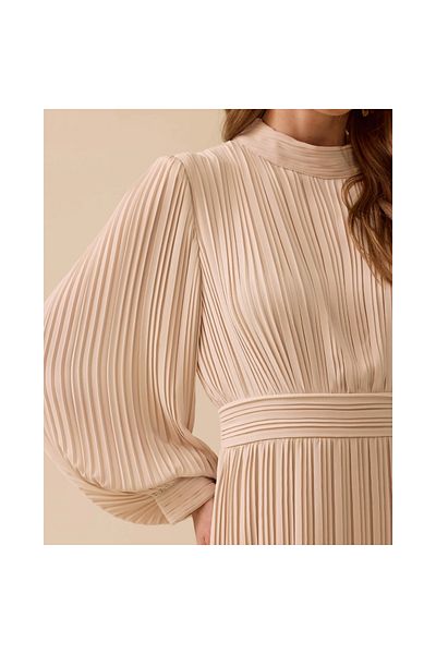 SEÇİL New Seceil Women Pleated Detailed Draped Dress 10002511311019