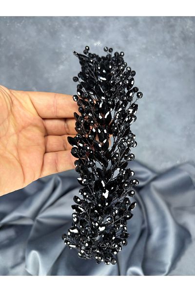 Hayalperest boncuk Elisa Beaded Bridal Henna Crown Hair and Turban Accessory