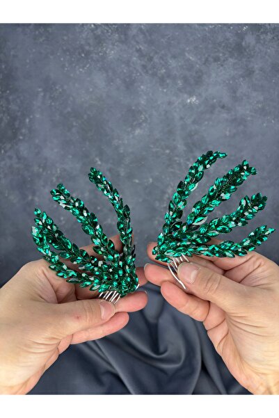 ESPEREST مشط بوجي ودبوس شعر الزفاف مزدوج الجوانب