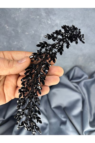 Hayalperest boncuk Laurel Bridal Crown Hair and Turban Accessory