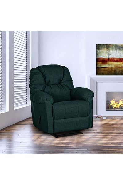 American Polo | American Polo | Linen Classic Recliner Chair - Dark Green - 92×78x103