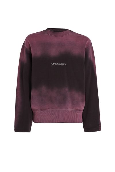 Calvin Klein Calvin Klein Men Black Institutional Spray Sweatshirt