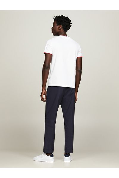 Tommy Hilfiger Tommy Hilfiger Men White Rwb Tipped Pique T-Shirt