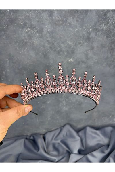 Hayalperest boncuk Liyan Fine Embroidered Bridal Crown Henna Night Accessory