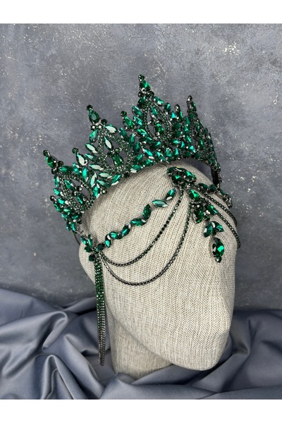 ESPEREST Balca High Model Sallantılı حجاب الحناء للعرائس