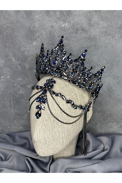 Hayalperest boncuk Balca High Model Sallantılı Bridal Henna Frontlet