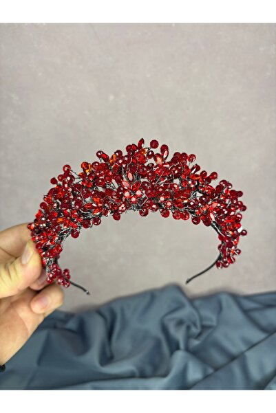 Hayalperest boncuk İlsu Elegant Bead Detailed Henna Night Bridal Crown