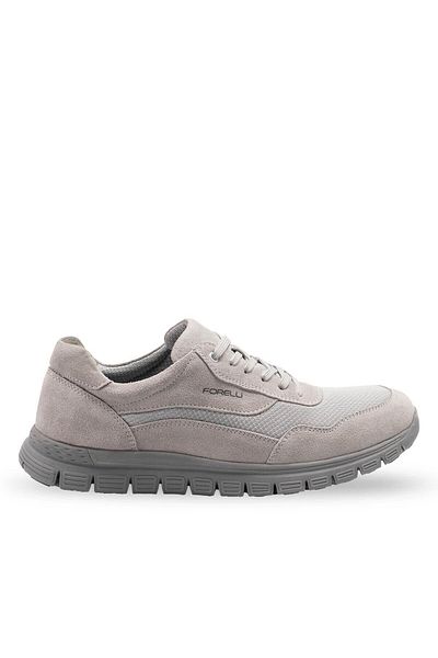 Forelli 44111-h Ανδρικά παπούτσια από γνήσιο δέρμα Bermuda Grey Nubuck