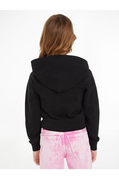 Calvin Klein Girls Black Zip Through Hoodie