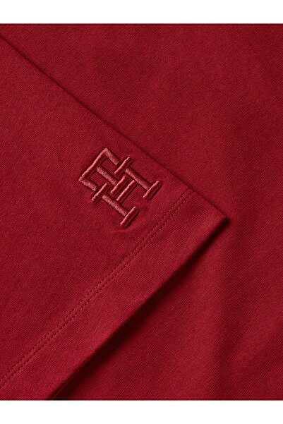 Tommy Hilfiger Men Red Short Sleeve Oversized T-Shirt