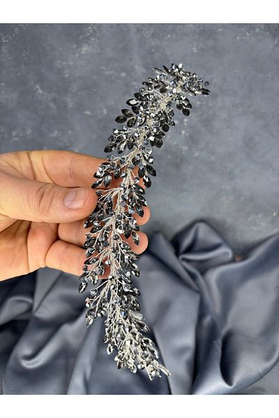 Hayalperest boncuk Laurel Bridal Crown Hair and Turban Accessory
