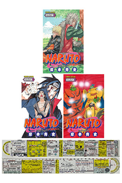 Gerekli Şeyler Yayıncılık Naruto 42-43-44. Ciltler Manga Seti + Mat. Öğreten ...