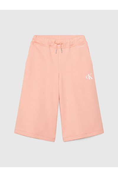 Calvin Klein Girls Pink CK Logo Culotte Sweatpants