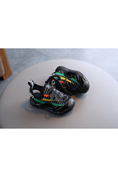 Superbaby Black cutout sneakers with colorful inserts