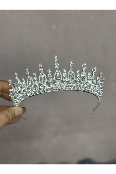Hayalperest boncuk Liyan Fine Embroidered Bridal Crown Henna Night Accessory