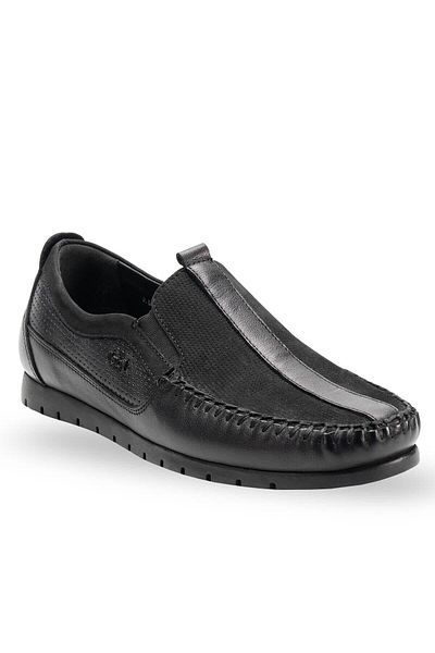 Forelli 35201-H Alboy Black Men's Genuine Leather Shoes