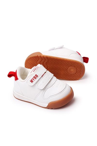Superbaby Adidasi albi cu rosu - My fashion