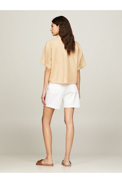 Tommy Hilfiger Tommy Hilfiger Womens Beige Linen Shirt