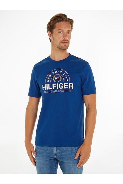 Tommy Hilfiger Tommy Hilfiger Men Blue Short Sleeve T-Shirt