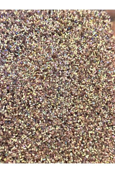 Gönülden Tasarım KRİSTAL BORU BONCUK OYA YAZMA TAKI BONCUĞU 3 MM 40 GR Mor