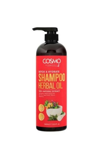 Cosmo Shampoo with Herbal Oil Extract from Cosmo, 1000ml