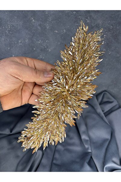 ESPEREST تاج حناء الزفاف الأنيق المطرز بالخرز اللامع من إيفا