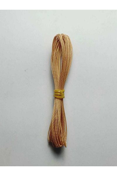 Eskişehir hobi sanat 1 μέτρο 5 τεμάχια νάιλον σκληρό 0,6 mm κλωστή χάντρες προσευχής ανοιχτό καφέ χρώμα Σύνολο 5 μέτρα