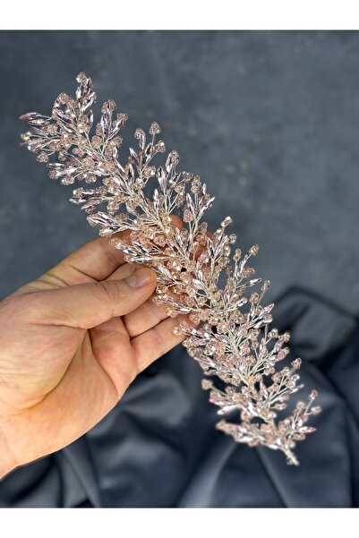 ESPEREST تاج حناء الزفاف الأنيق المزين بخرز كريستال هيرا