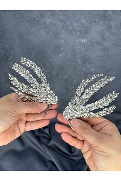 ESPEREST Agrafă de păr pentru mireasă cu pieptene și cu două fețe