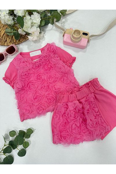 ChibuumKids GIRL'S SHORTS SET