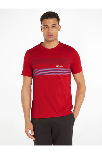 Tommy Hilfiger Tommy Hilfiger Men Red Short Sleeve T-Shirt