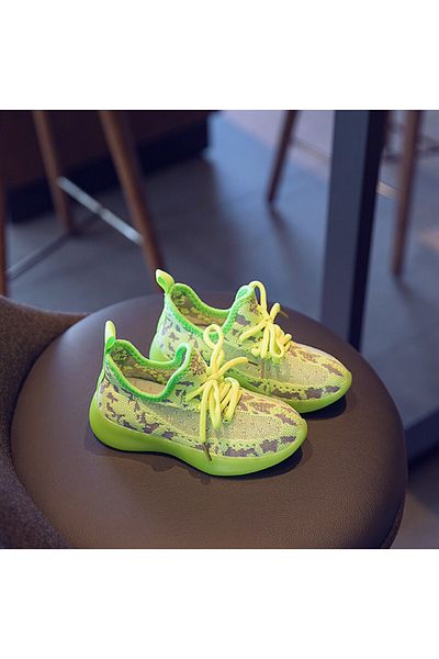 Superbaby Adidasi verde neon pentru copii