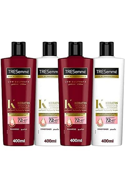TRESemmé TRESEmmé Keratin Smooth and Straight Shampoo with Argan Oil, Pack of 2 + TRESEMMÉ Keratin Smooth a