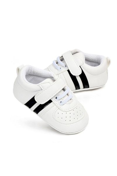 Superbaby Adidasi bebelusi cu dungi negre