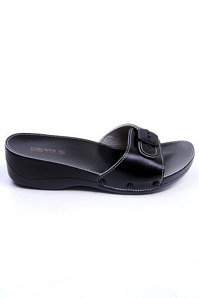 Ceyo Mınelli Rk-303 Black Women's Heeled Slippers