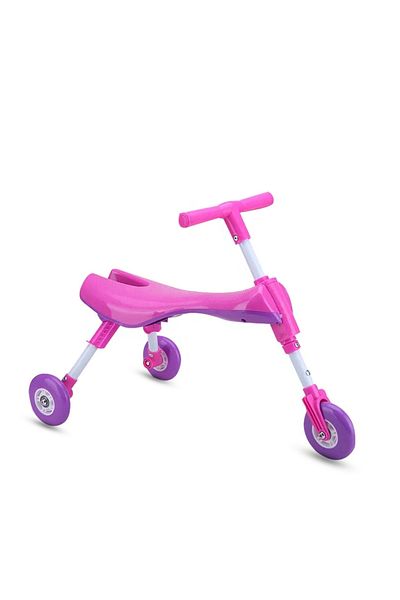 lovely baby Toddler 3-Wheel Folding Ride-On Toy No Assembly Required Baby Walking Tricycle EVA/Urethane Wheels
