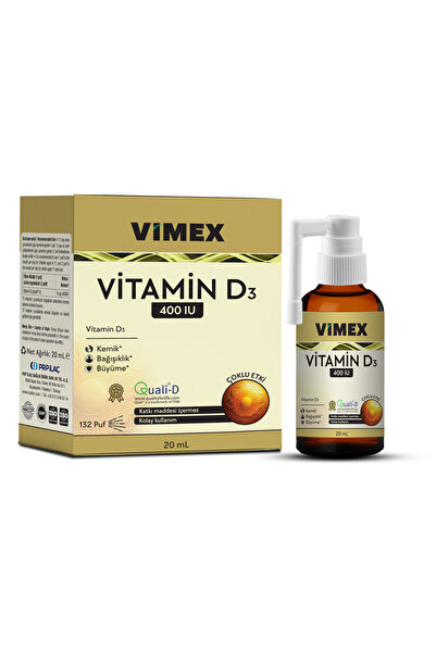 Vimex Vitamin D3 400 Iu 20 Ml Sprey - 132 Puf