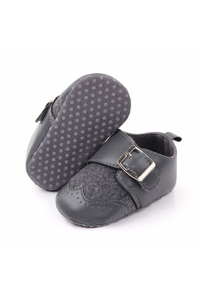 Superbaby Elegant grey shoes with buckle