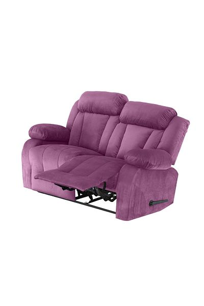 Lazy Vibes MNZ5 | Velvet Double ReclinerChair 159x77x104 cm - Light Purple