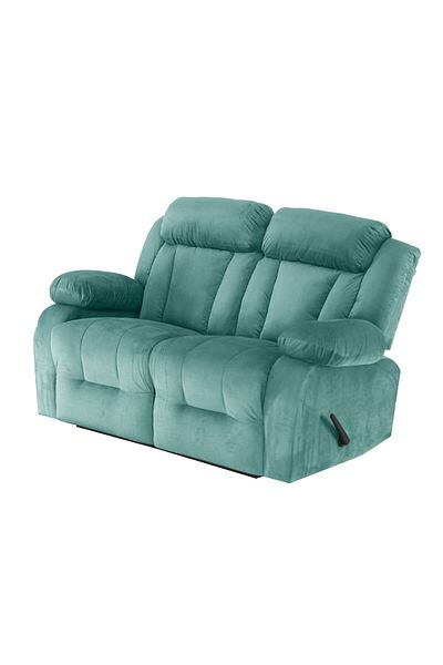 Lazy Vibes MNZ5 | Velvet Double ReclinerChair 159x77x104 cm - Light Turquoise
