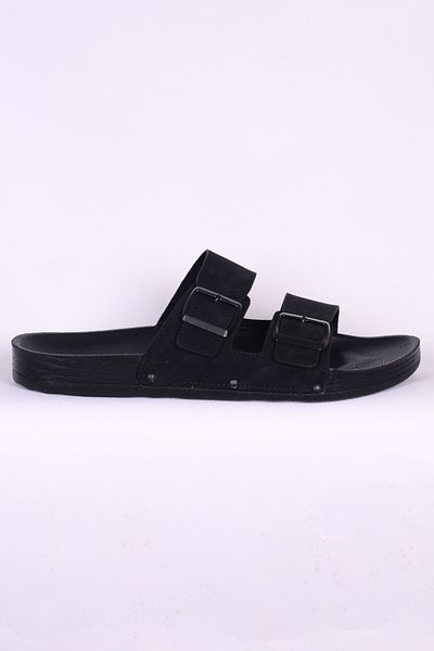 Pierre Cardin 7038 Orthopedic Large Size Black Men's Slippers