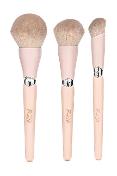 Roesıa Rose Cosmetics Rose Collection 3 Makeup Brush Set