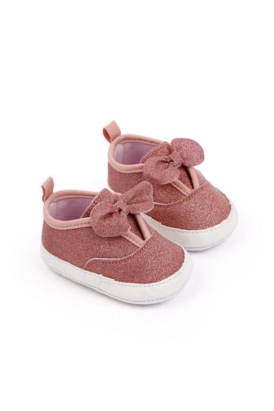 Superbaby Powder pink shoes with glitter